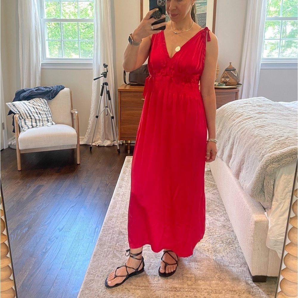 Cocoon by Randi Kristoffersen Red Silk Gown